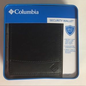 New Columbia Men’s RFID Passcase Wallet Bl…
